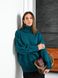 Вільний жіночий светр. Колір: Морська хвиля 435 фото 6