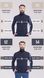 Men's elastic zip-up sweater. Color: Dark blue