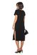 Loose knitted dress with boat neckline. Color: Black