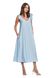 Light elegant dress with creative straps. Color: Lite Blue