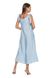 Light elegant dress with creative straps. Color: Lite Blue