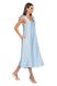 Light elegant dress with creative straps. Color: Lite Blue