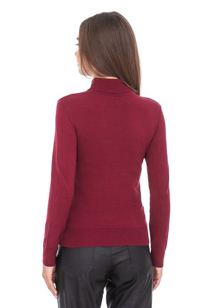 Women's cashmere and viscose turtleneck  Color:  Burgundy