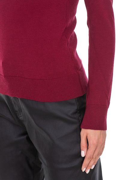 Women's cashmere and viscose turtleneck  Color:  Burgundy