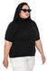 Women's short-sleeved turtleneck. Color: Black