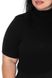 Women's short-sleeved turtleneck. Color: Black