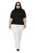 Women's short-sleeved turtleneck. Color: Black