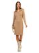 Knitted cotton dress. Color: Beige